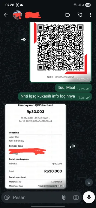 Testimoni Netflix Premium (UHD 4K) — screenshot asli pelanggan Jajan Web